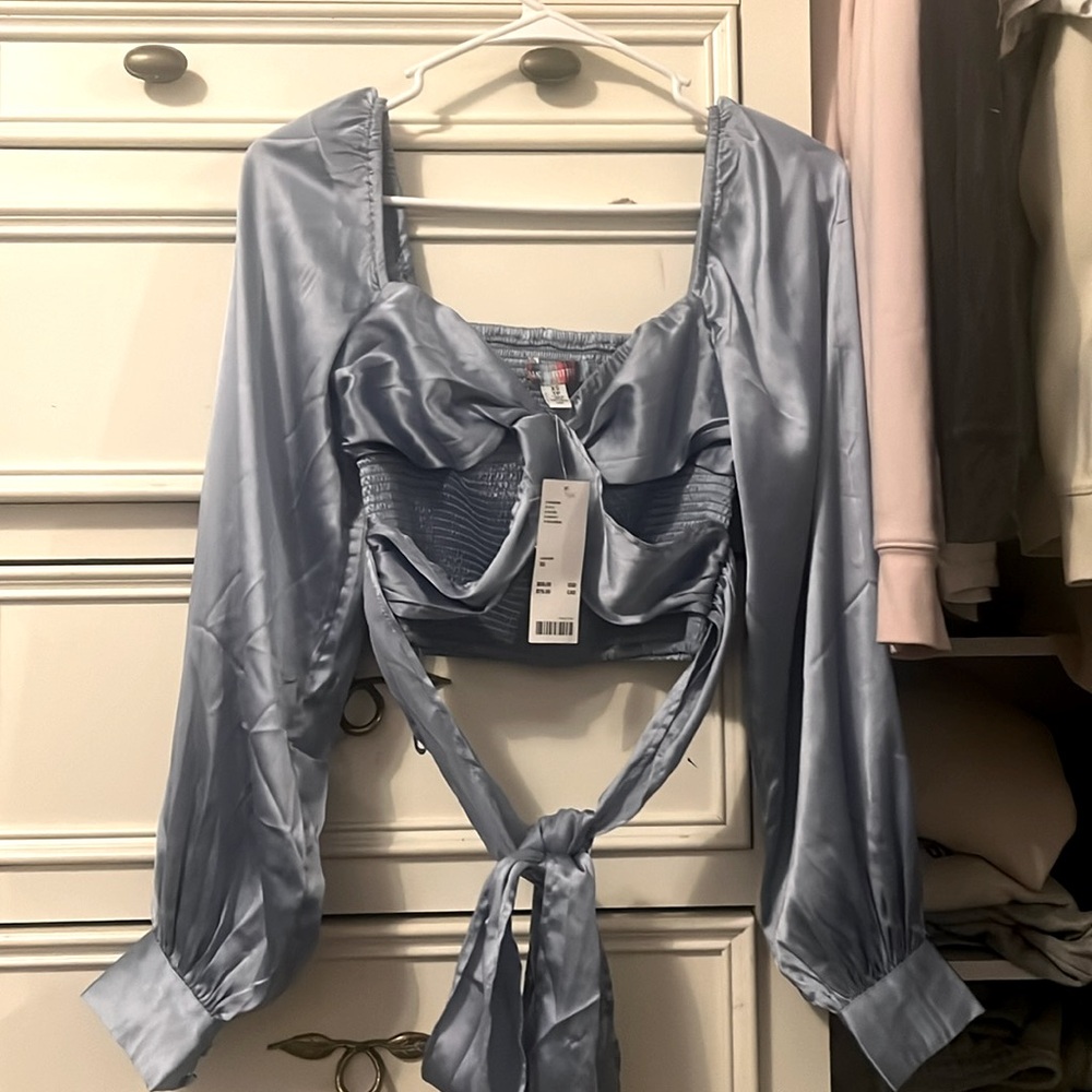 Silky long sleeve Urban Outfitters top